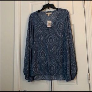 2x NWT Michael Kors sheer top